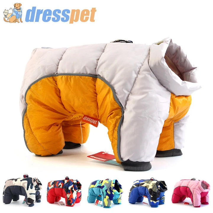 Extra Warm Waterproof Dog Jacket with Long Legs