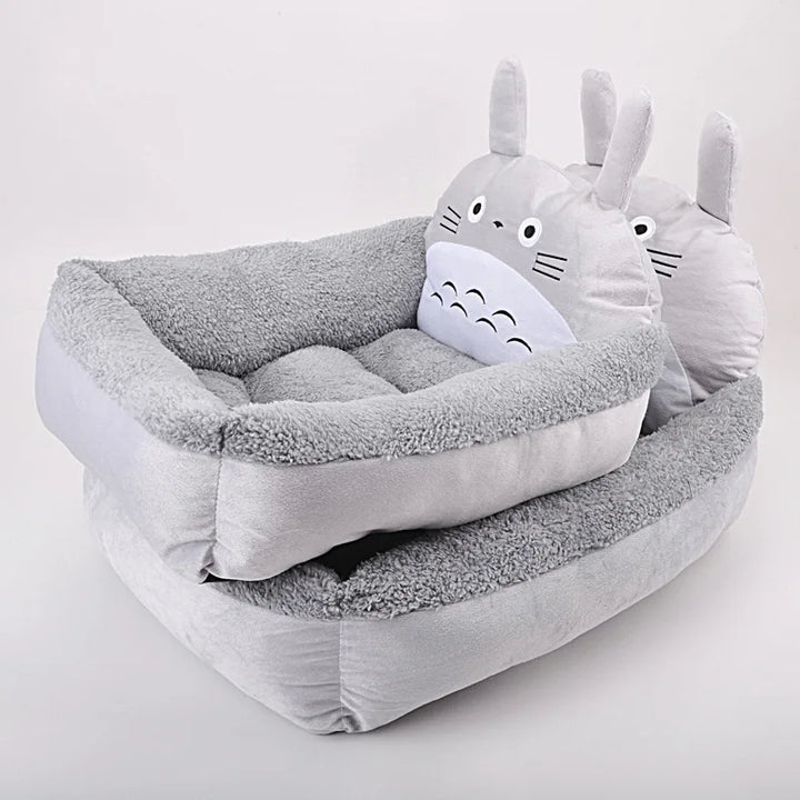 Washable Cartoon Puppy Cat Bed for Small Dogs