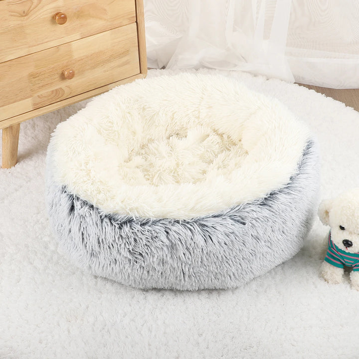 Fluffy Dog Plush Warm Bed