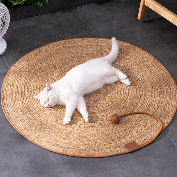 Cat Scratcher for Sharpen Nails - Rattan Mat Board