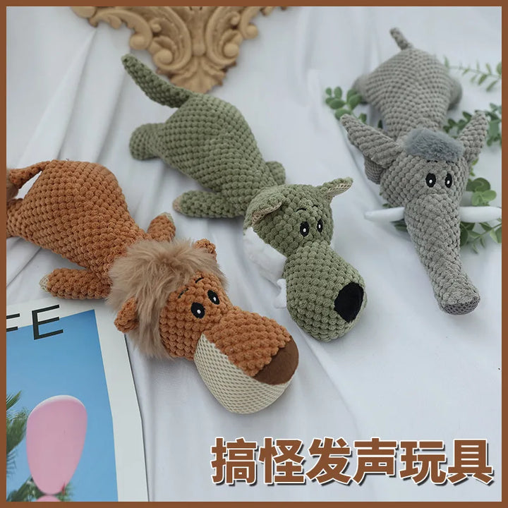 Animal Shaped Squeak Dog Toy