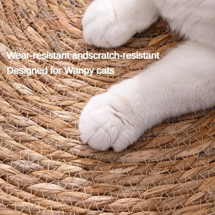 Cat Scratcher for Sharpen Nails - Rattan Mat Board