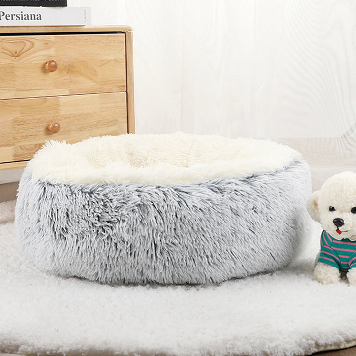 Fluffy Dog Plush Warm Bed