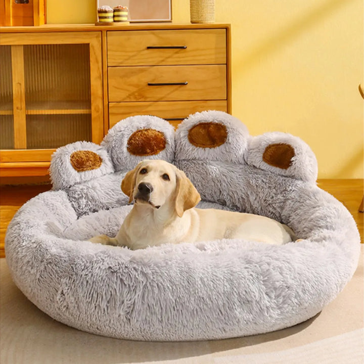 Warm Pet Bed Paw Shape