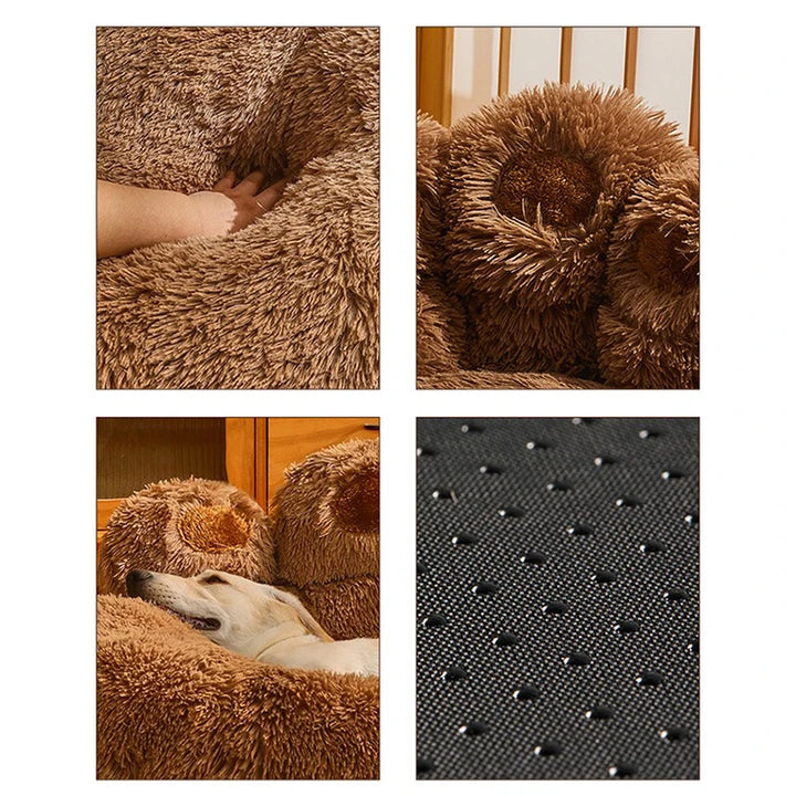 Warm Pet Bed Paw Shape