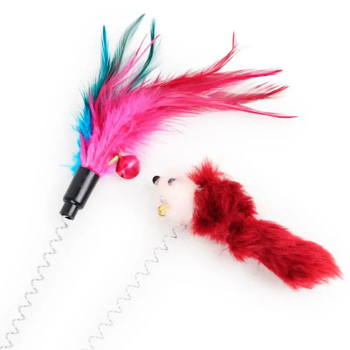 Feather Suction Cup Interactive & Colorful Cat Toy