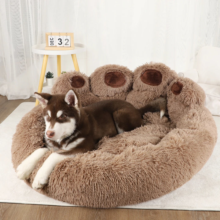 Warm Pet Bed Paw Shape