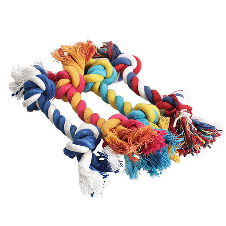 Chew Knot Toy Durable Braided Bone Rope