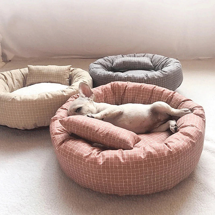 Round Bed Comfortable with Pillow