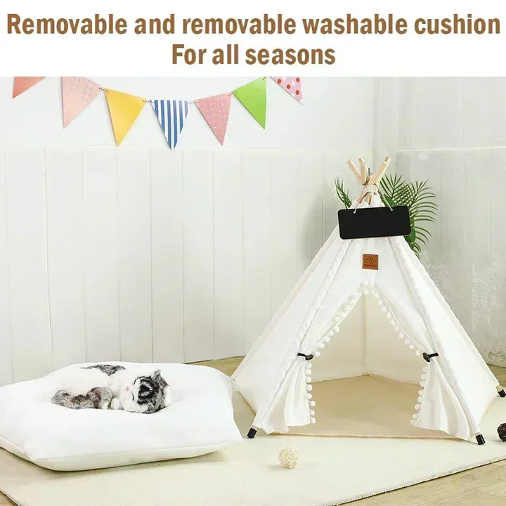 Pet Teepee Tent for Cats and Dogs