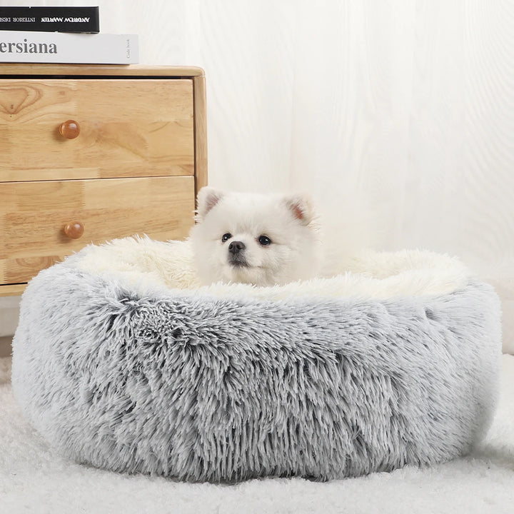 Fluffy Dog Plush Warm Bed