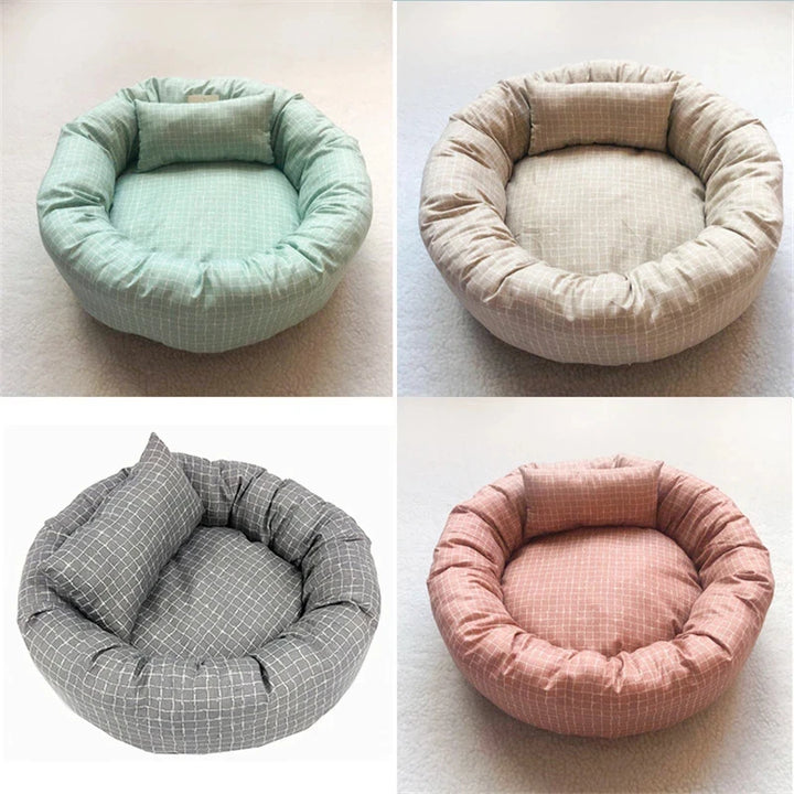 Round Bed Comfortable with Pillow