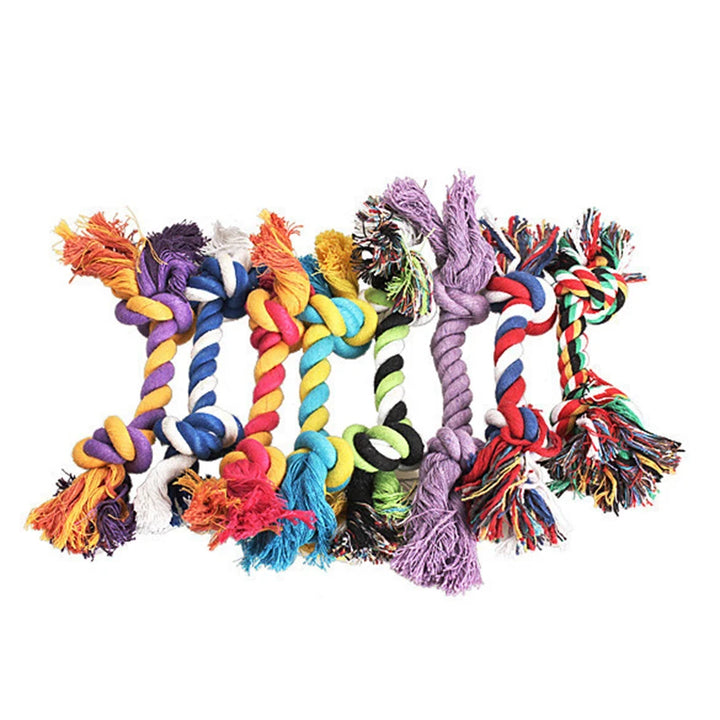 Chew Knot Toy Durable Braided Bone Rope