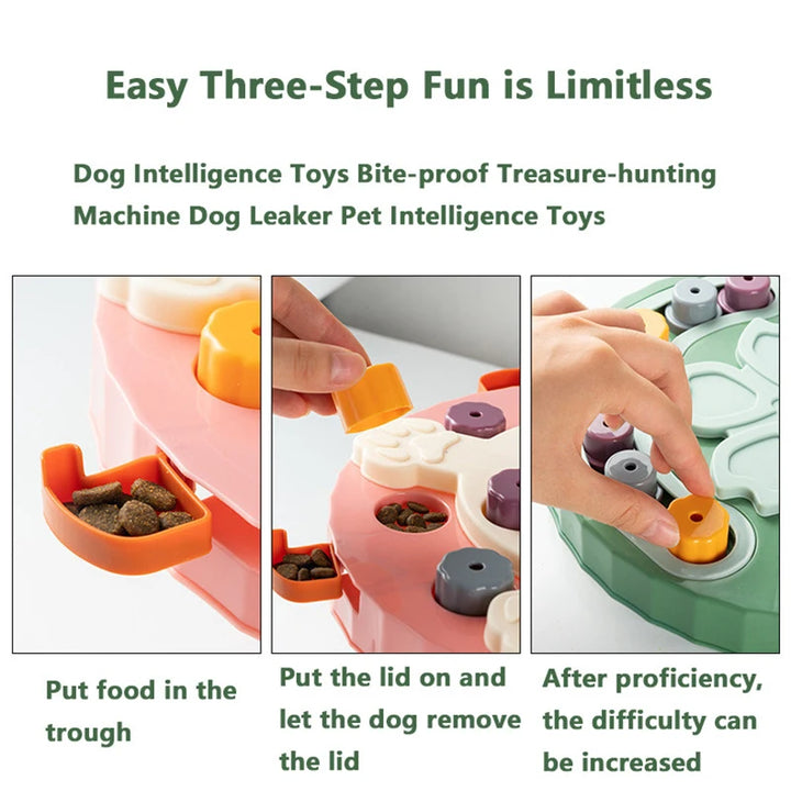 Bite Proof Interactive Pet Slow Feeder NonSlip Bowl